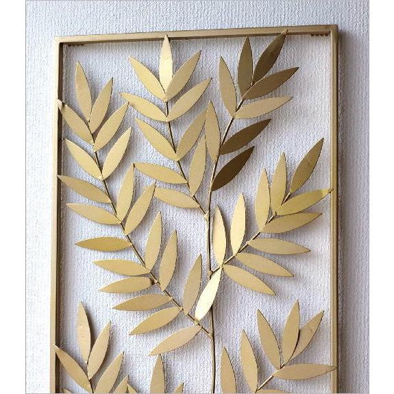 壁飾り アイアン おしゃれ 壁掛け アートパネル リーフ アートフレーム