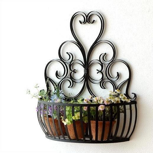 バスケット 壁掛け ウォールラック ウォールバスケット ガーデンラック ガーデニング 壁掛けラック おしゃれ かご カゴ ディスプレイ アイアン 壁掛バスケット Kwb3336 ギギリビング 通販 Yahoo ショッピング