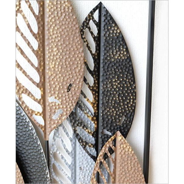 壁飾り アイアン 壁掛け おしゃれ アートパネル リーフ 植物 アート