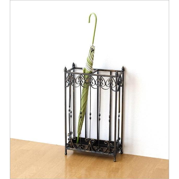 傘立て 傘たて 傘立 スリム おしゃれ アンティーク アイアン 薄型