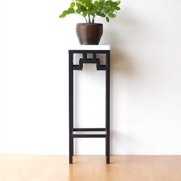 クラシック 花台 おしゃれ アイアン 大理石 フラワースタンド 玄関 リビング コンパクト 花瓶台 アイアンと大理石の花台 シノワミドル アウトレットオンラインukショップ Www Meijay Com