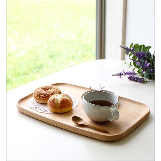 木製トレートレイ カフェ カフェトレー お盆 おしゃれ 天然木 無垢