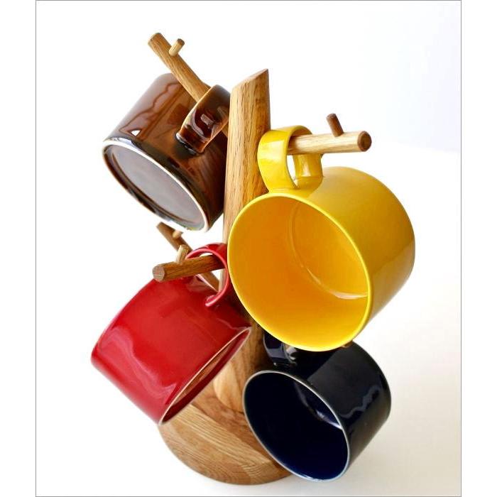 カップスタンド ツリー 木 マグカップ コーヒーカップ スタンド 木製