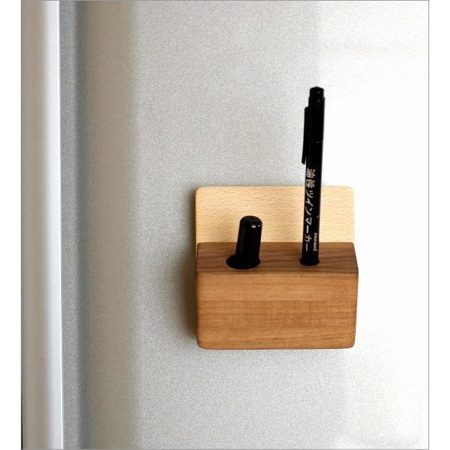 マグネット 印鑑スタンド ペンスタンド ペン立て 壁掛け 壁付け 磁石 木製 マグネット 印鑑スタンド Map4729 ギギリビング 通販 Yahoo ショッピング