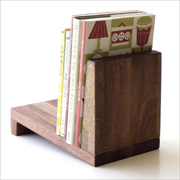 ブックスタンド 木製 本立て 本立 シンプル ナチュラル 木 無垢材 卓上