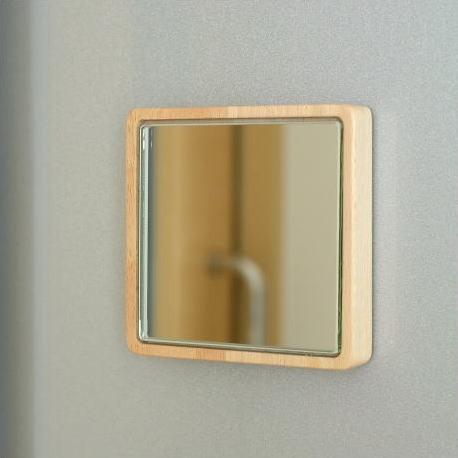 マグネット ウォールミラー 最安値で 鏡 【77%OFF!】 壁掛けミラー 壁付け 磁石 小さい ミニミラー おしゃれ コンパクトミラー 木製