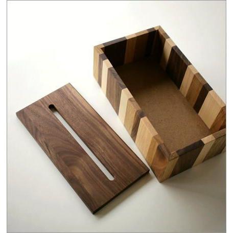 ティッシュケース 木製 おしゃれ ボックス シンプル ナチュラルウッドのモザイクティッシュボックス｜gigiliving｜05