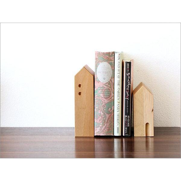 ブックエンド 木製 おしゃれ 本立て 本立 卓上 仕切り ブックスタンド
