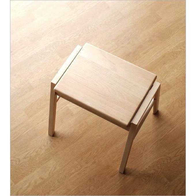 スツール 木製 天然木 無垢材 スタッキング 椅子 おしゃれ ブナ ウッド