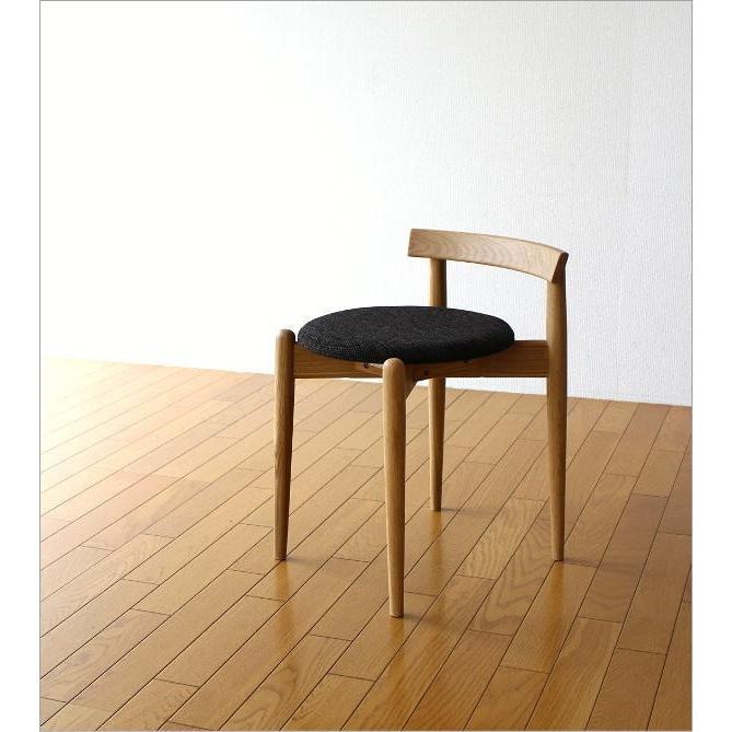 丸椅子 丸イス 木製 おしゃれ スタッキング スツール チェア 天然木 布 