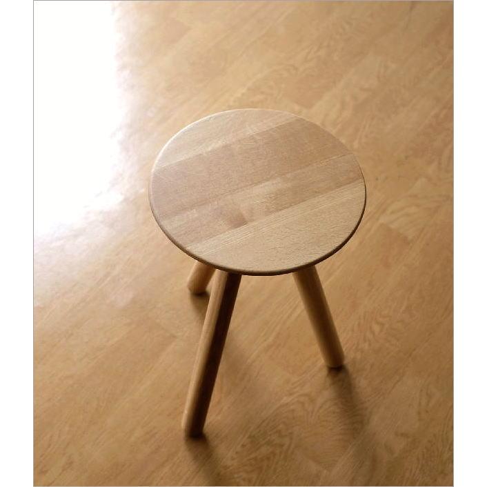 スツール 木製 天然木 ウッドスツール おしゃれ オーク 無垢材 ウッド