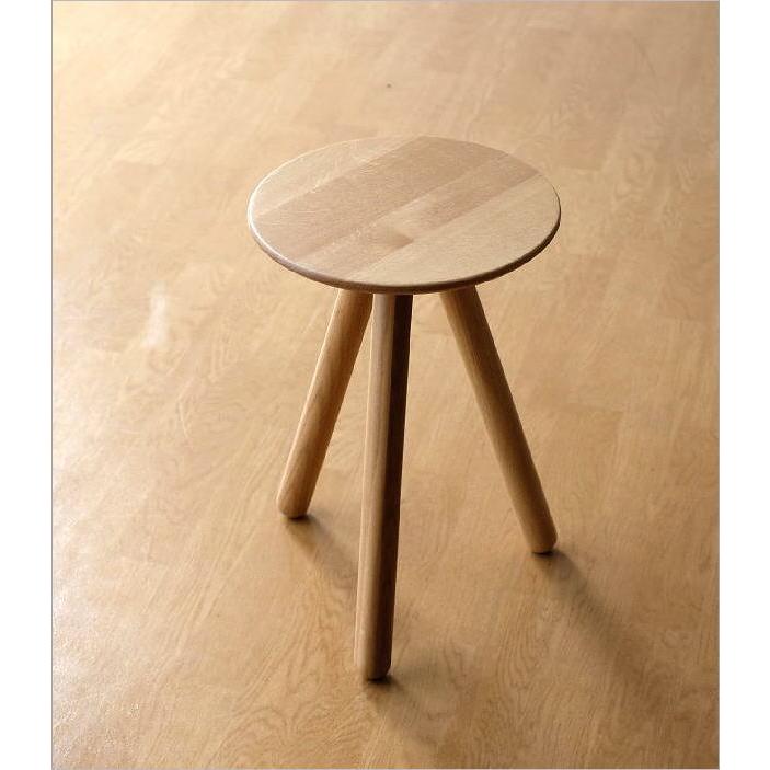 スツール 木製 天然木 ウッドスツール おしゃれ オーク 無垢材 ウッド