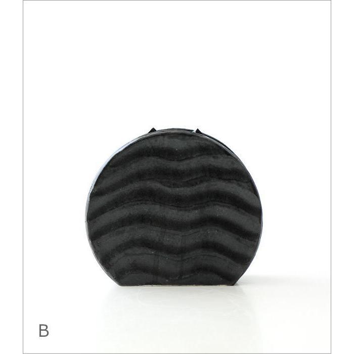 花瓶 花びん 花器 陶器 おしゃれ 和風 モダン 丸い フラワーベース