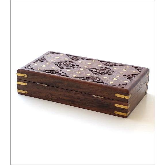 象嵌ボックス 小物入れ おしゃれ 木製 ウッド オブジェ 置物 シー