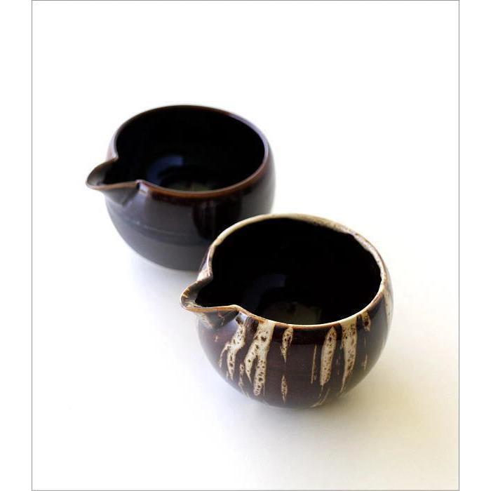 片口黒太縁皿　陶器 片口黒太縁皿 陶器