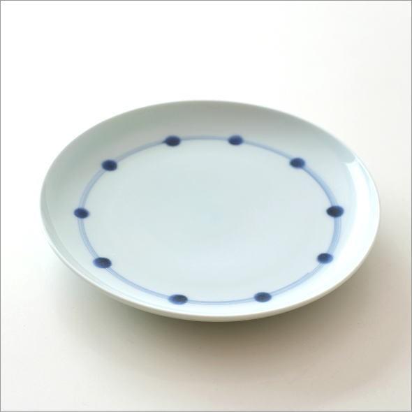 お皿 プレート 陶器 おしゃれ かわいい シンプル 染付け 白 藍 和食器 日本製 有田焼 プレート 染付ライン｜gigiliving｜04