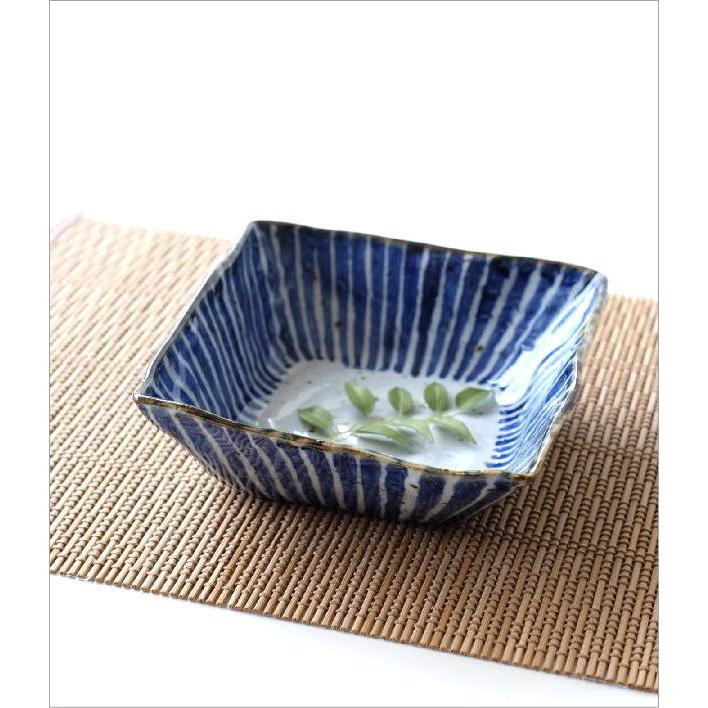 【美品】染付☆網目模様☆四角形中鉢☆刺身皿☆3個セット 盛り鉢 中鉢 盛皿 陶器 磁器 おしゃれ 角鉢 角皿 かわいい プレート お
