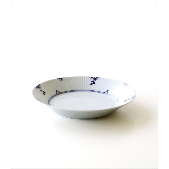 お皿 プレート 磁器 おしゃれ シンプル モダン 染付け 白 和食器 和風