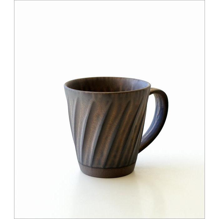 マグカップ おしゃれ 波佐見焼 磁器 大きめ 日本製 和モダン シンプル モダン 持ちやすい 400ml しのぎ ねじり縞 金彩釉 ビッグマグ |  | 05