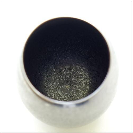 焼酎グラス ロックカップ 陶器 有田焼 酒器 日本酒 焼酎 冷酒 焼酎カップ 焼き物 日本製 黒柚子銀塗 しずくカップ |  | 03