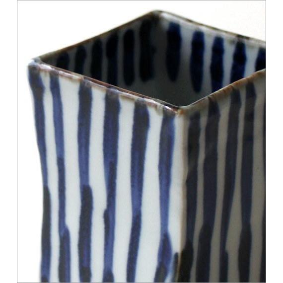 筆立て用 陶磁器製品 上等品 箸立て 陶器 有田焼 おしゃれ 日本製 焼き物 四角 和風 ペン立て