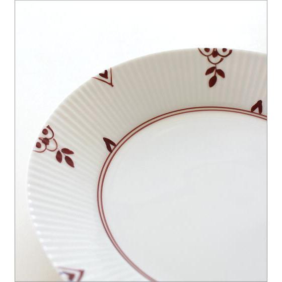 お皿 プレート おしゃれ 中皿 取り皿 陶器 磁器 和食器 染付け シンプル かわいい モダン 赤絵 染付剣先小花 しのぎ 21センチプレート |  | 02