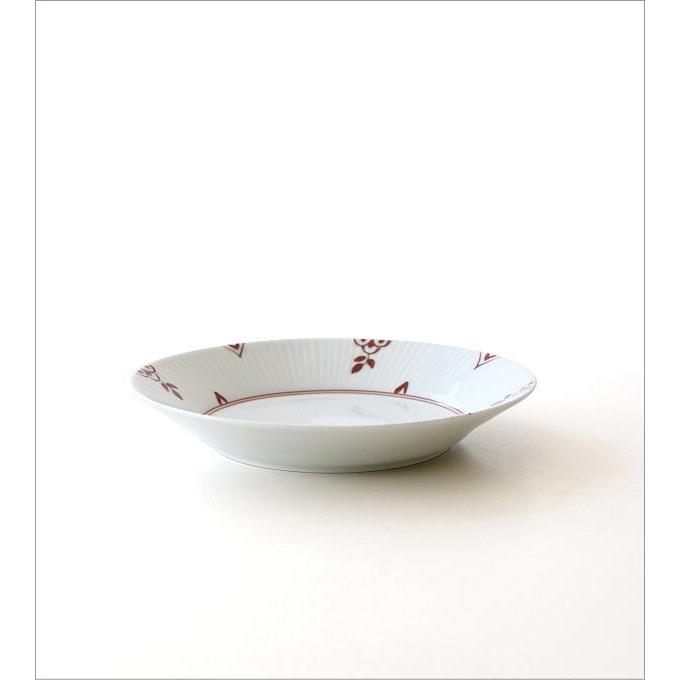 お皿 プレート おしゃれ 中皿 取り皿 陶器 磁器 和食器 染付け シンプル かわいい モダン 赤絵 染付剣先小花 しのぎ 21センチプレート |  | 03