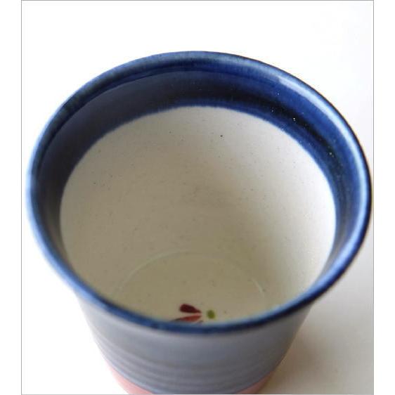 湯のみ茶碗 おしゃれ 陶器 湯呑み 湯飲み 有田焼 焼き物 和風 和食器 シンプル モダン 日本製 デザイン 安南呉須巻湯のみ |  | 02