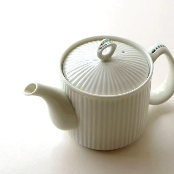 ティーポット おしゃれ 白 茶こし付き 磁器 有田焼 北欧 紅茶 シンプル