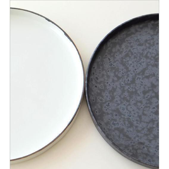 トレー プレート 皿 おしゃれ 丸 陶磁器 トレイ 日本製 食器 小物