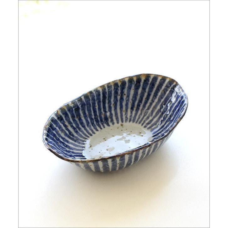 深皿 おしゃれ 盛皿 お皿 和食器 波佐見焼 日本製 染十草 楕円深皿
