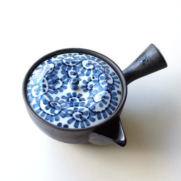 急須台  染附   唐子204 急須台 染附 唐子204