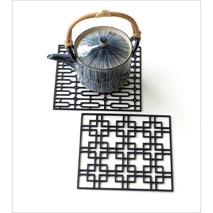 鍋しき 鍋敷き ポットコースター おしゃれ スクエア 四角