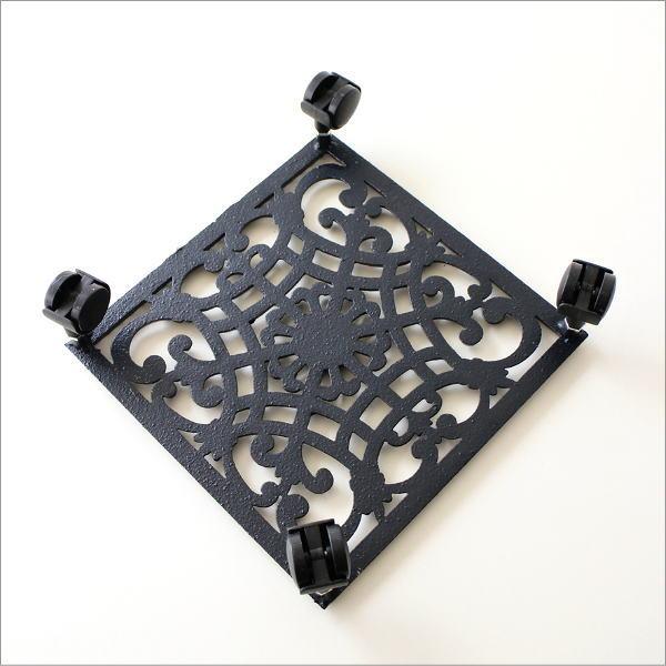 花台 鉢台 キャスター付き フラワースタンド 四角 植木鉢 観葉植物 鉢