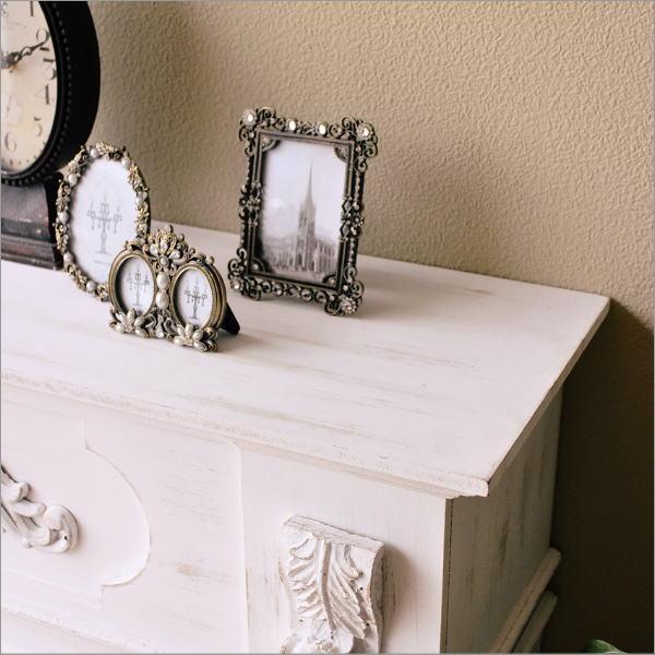 マントルピース 白 収納 本棚 アンティーク インテリア クラシック