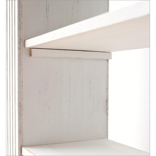 マントルピース 白 収納 本棚 アンティーク インテリア クラシック