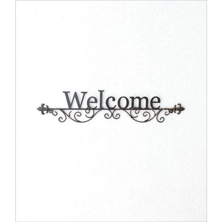 壁飾り アイアン WELCOME おしゃれ 壁掛け 玄関 ドア サインボード