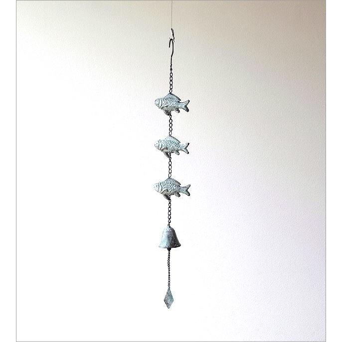 ベル 玄関 ガーデン アイアン おしゃれ 魚 レトロ アンティーク