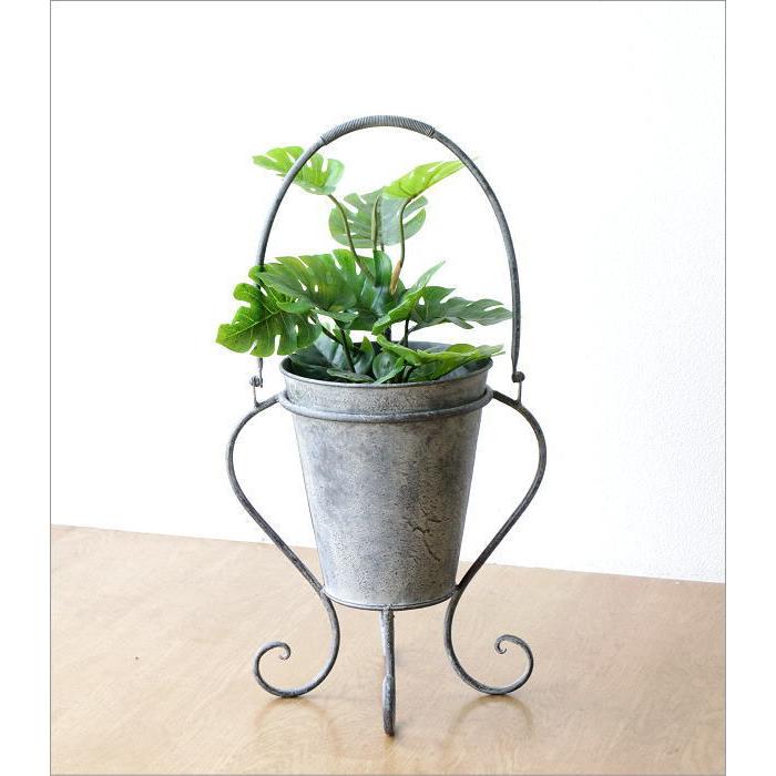 鉢カバー 鉢ポット プランターカバー おしゃれ アイアン 6.5号