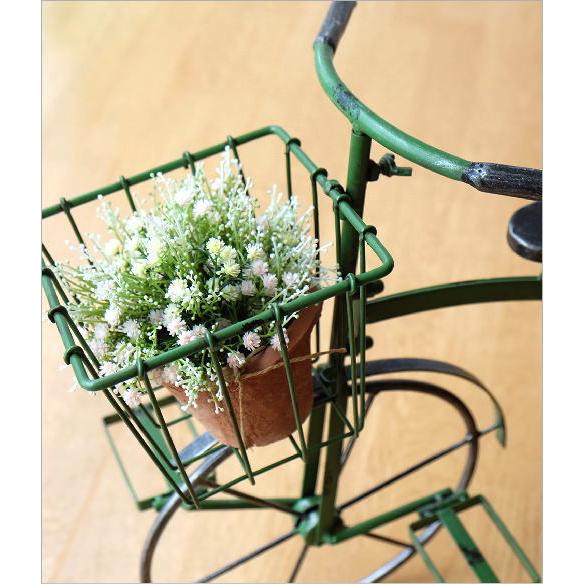 プランター バスケットプランター 自転車型 ガーデニング 花台 寄せ植え ラック フラワーラック おしゃれ サイクルプランター 三輪車 バスケット 花台
