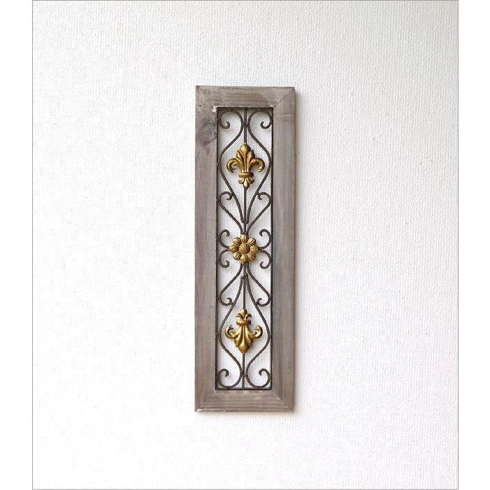 ウッド・アイアンスリムパネル ドア 装飾用 ウォールデコ オブジェ