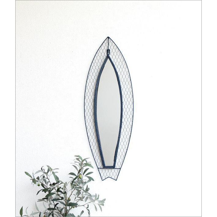 鏡 壁掛け おしゃれ ミラー シャビー アイアン ウォールミラー