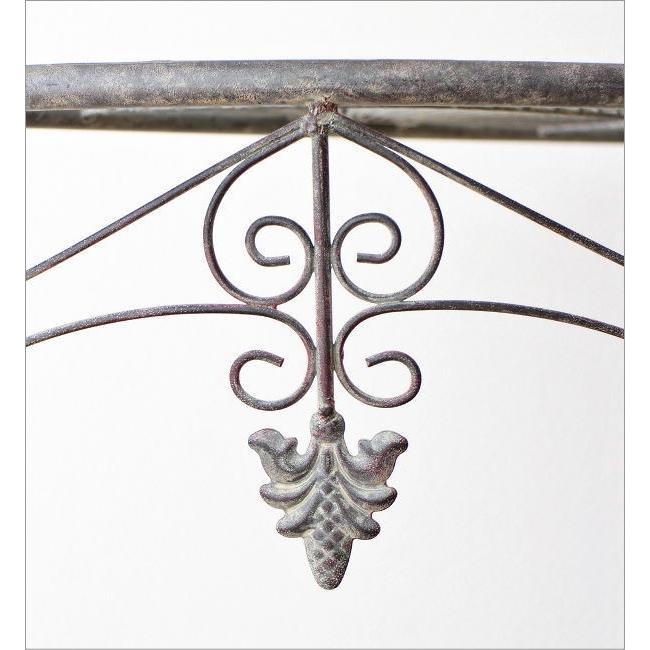 GMIK273○アンティーク調 アイアンガーデンラック 半円コンソールテー GMIK273○アンティーク調 アイアンガーデンラック 半円コンソールテー