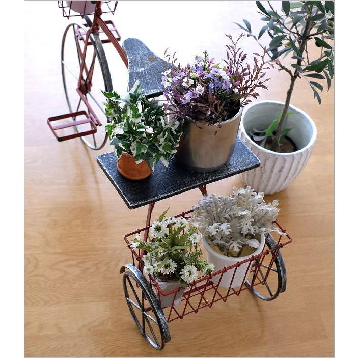 フラワーラック おしゃれ アイアン かわいい サイクルプランター