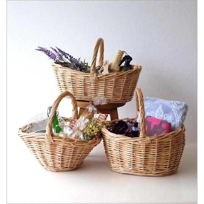 かご カゴ バスケット ウィロー おしゃれ かわいい 柳 ナチュラル