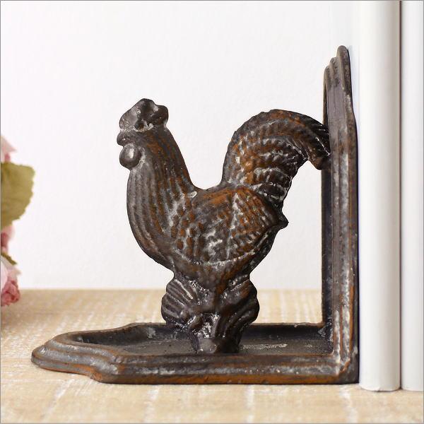 ブックエンド アンティーク おしゃれ アイアン 本立て ブックスタンド