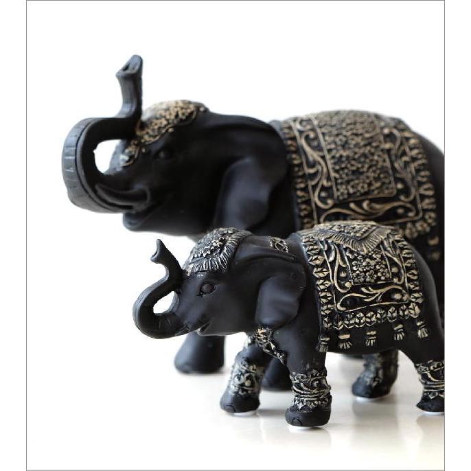 象 ゾウ 置物 置き物 オブジェ インテリア 雑貨 エスニックなゾウの