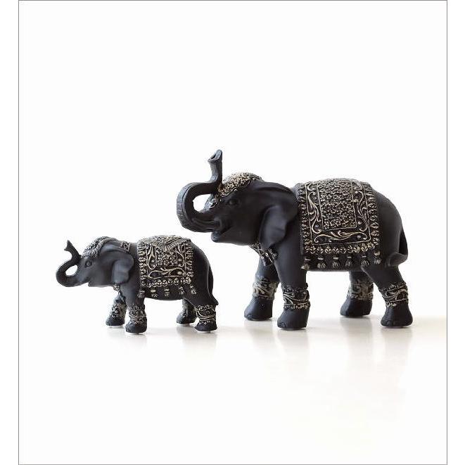 象 ゾウ 置物 置き物 オブジェ インテリア 雑貨 エスニックなゾウの