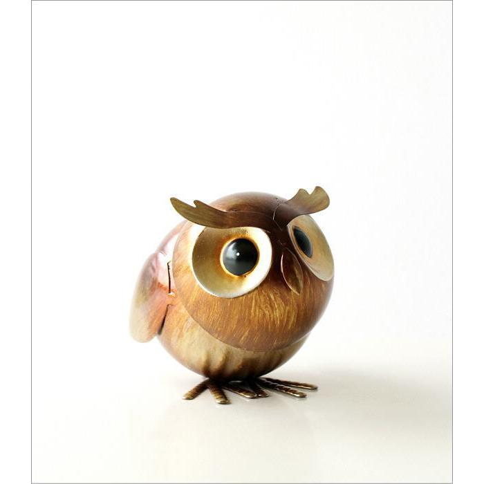 ふくろう フクロウ 梟 置物 かわいい おしゃれ オブジェ 手のひら