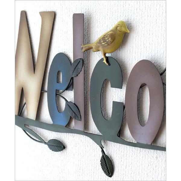 壁飾り アイアン WELCOME おしゃれ 壁掛け 玄関 ドア サインボード